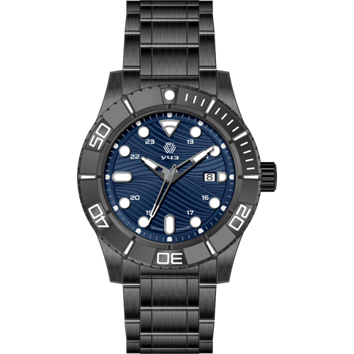 Наручные часы УЧЗ 3085B-4, серый, синий