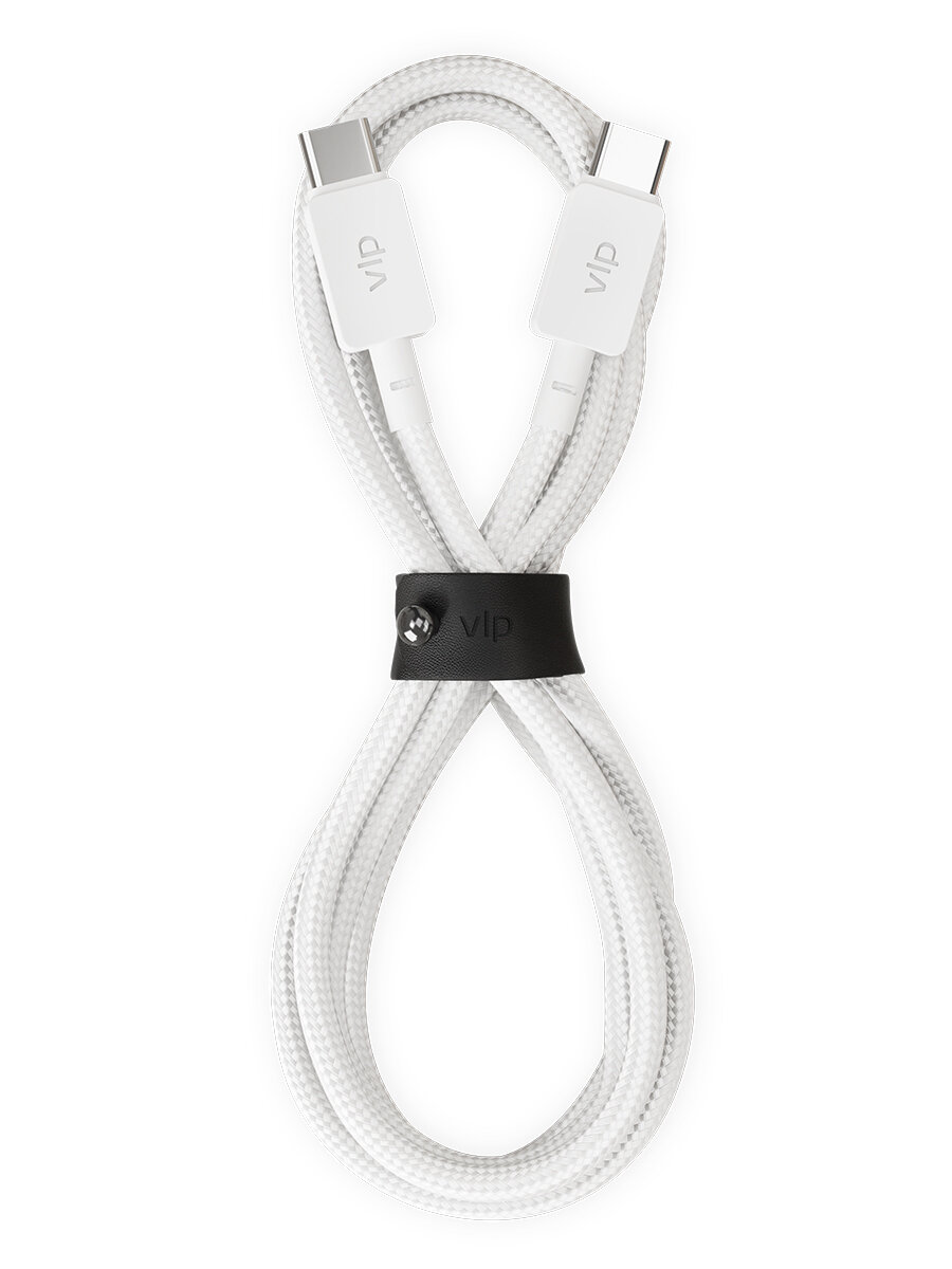 Кабель VLP Nylon Cable USB-C 1,2 м белый - фото №2