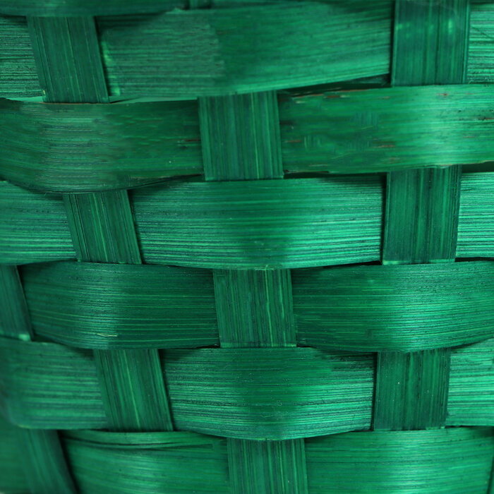 Корзина плетёная, D13 x H9.5/28см , бамбук, зеленый 9904858