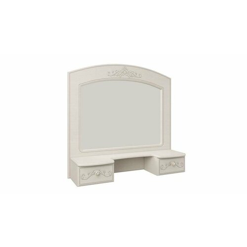 Полка с зеркалом Олимп Каролина ПатинаВудлайн кремовыйСандал белый 10263₽