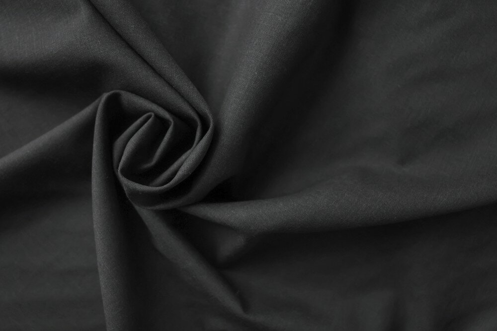 Ткань костюмная шерсть угольного цвета