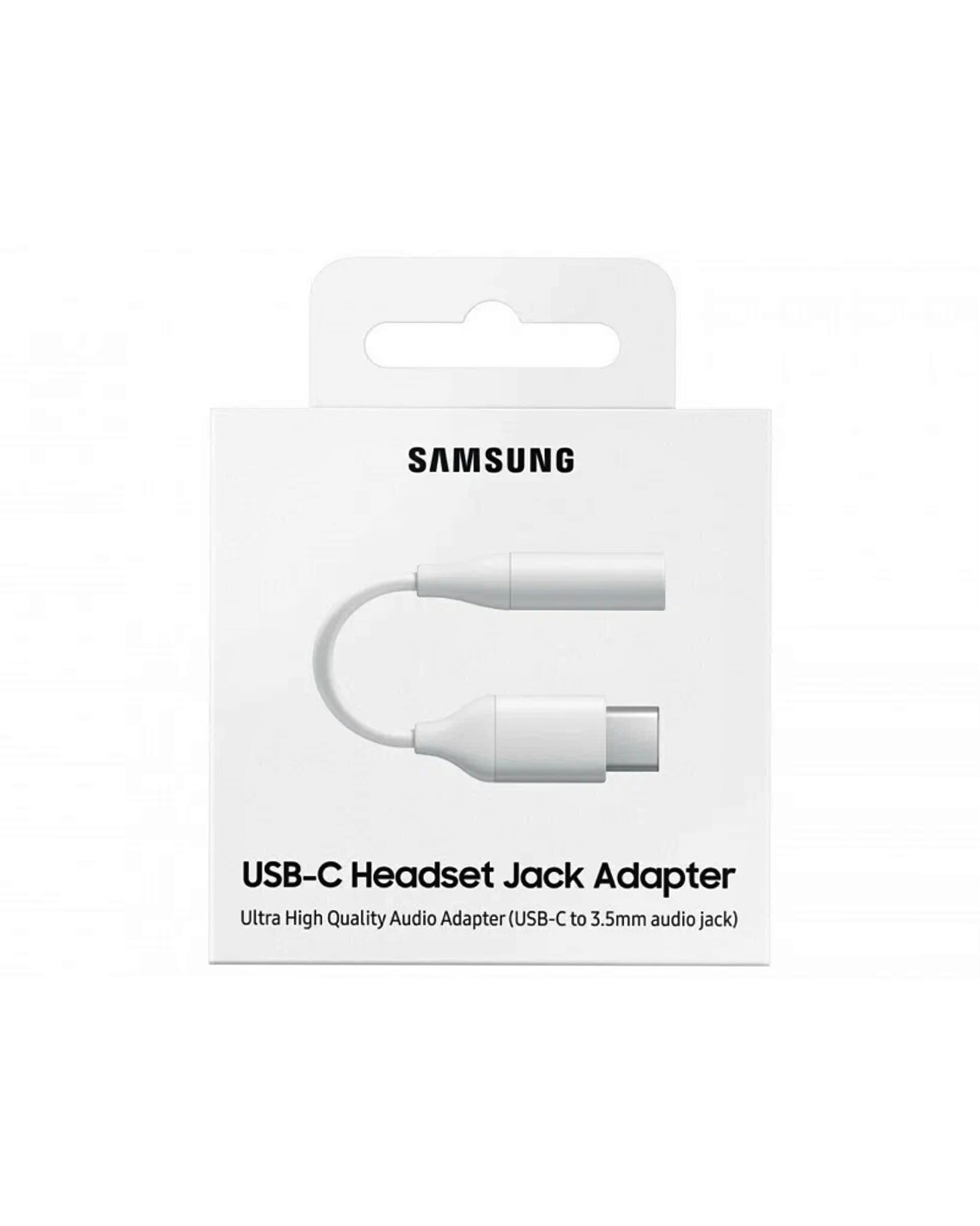 Переходник/адаптер Samsung USB Type-С - Mini Jack 3.5 mm (EE-UC10J), 0.09 м, белый