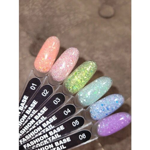 SaSa Цветная база Fashion Base COCKTAIL 01, 8 ml