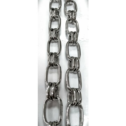 Цепь Эстерелла, серебро, 925 проба, родирование, длина 45 см, средний вес 33.87 г