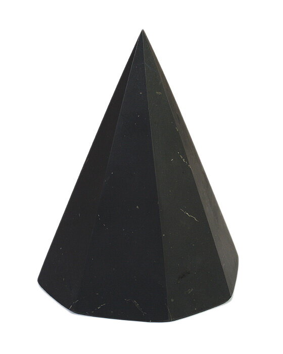 Пирамида восьмигранная из камня шунгит матовая, основание 100мм РадугаКамня