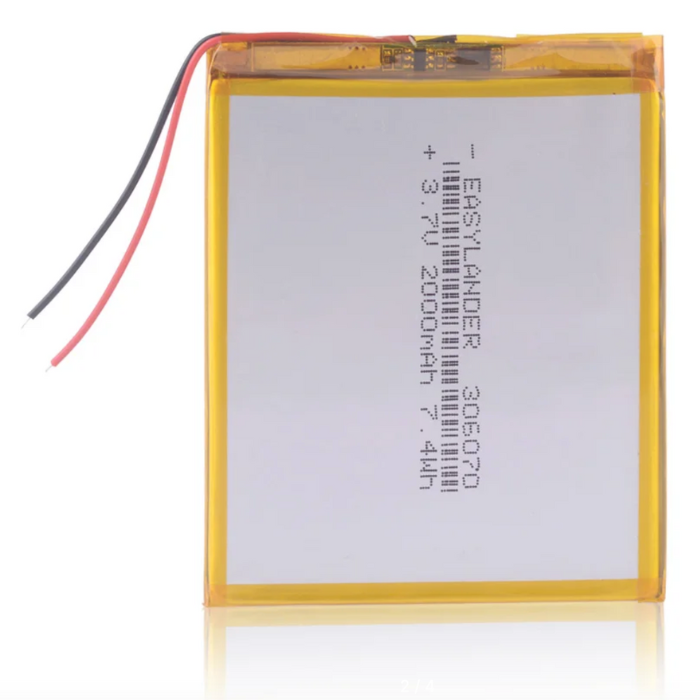 Аккумулятор (батарея) 306070 2000mah 3,7v (70х60х3 мм)