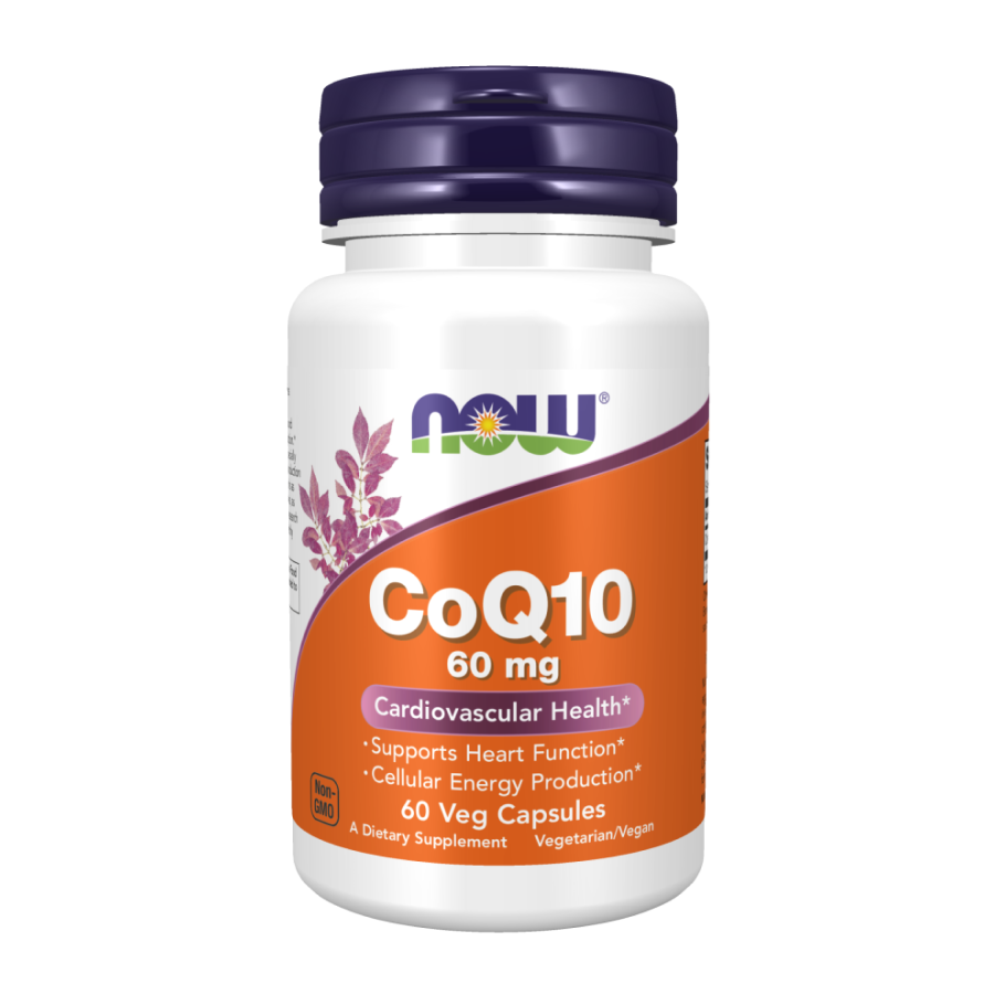 NOW CoQ10 60 мг, 60 капсул
