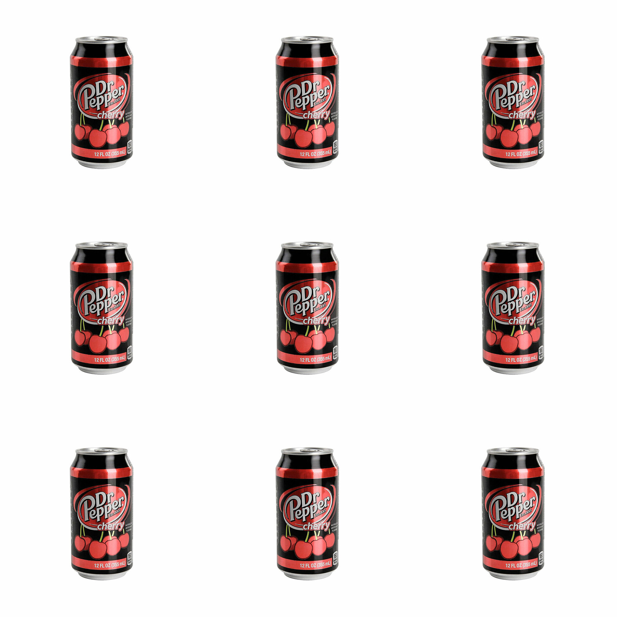 Dr.Pepper Газированный напиток Cherry, 330 мл, 9 шт