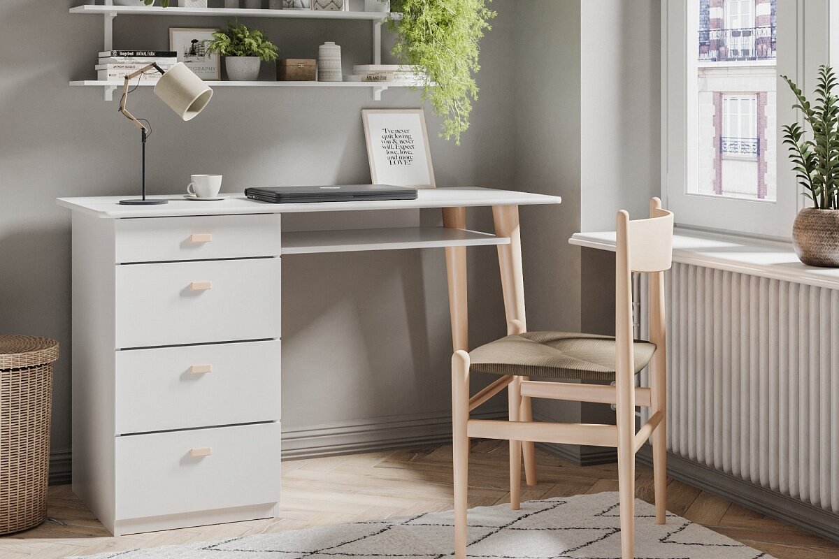 фото Письменный стол JAMES - 545 фабрика «Мебель Лэнд 24» ШxГxВ 120x52x75