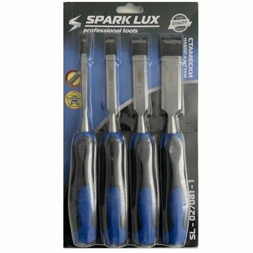 Стамески SPARK LUX набор 4 штуки 6мм, 12мм, 19мм, 25мм стамески koopman набор 3 штуки