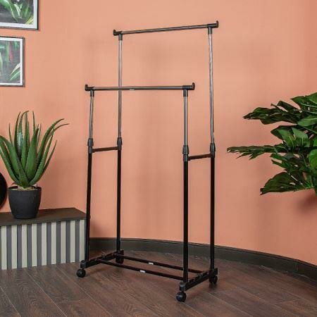 Вешалка напольная для одежды рейл HELEX Home W 12  обувница для прихожей