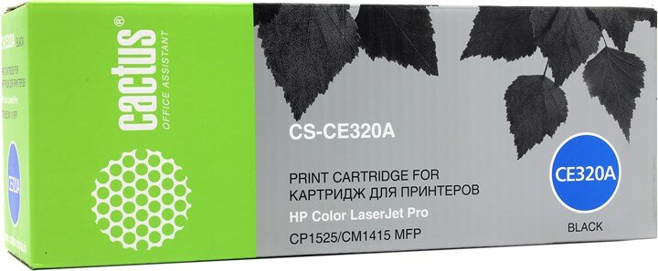 Набор картриджей Cactus CS-CE320A/321A/322A/323A, цветной, совместимый для LaserJet Pro CM1415fn / CM1415fnw / CP1525n / CP1525nw