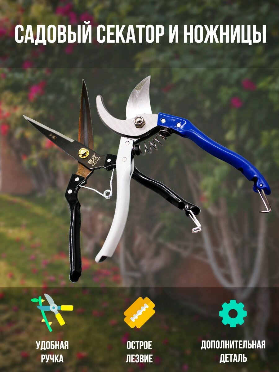 фото Секаторы механические MaxBoom 0 синий