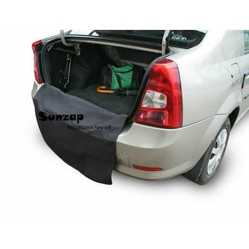 AUTO-STANDART 101303 Накидка на задний бампер 100х75см защитная на магнитах и липучке черная AUTOSTANDART 1680₽