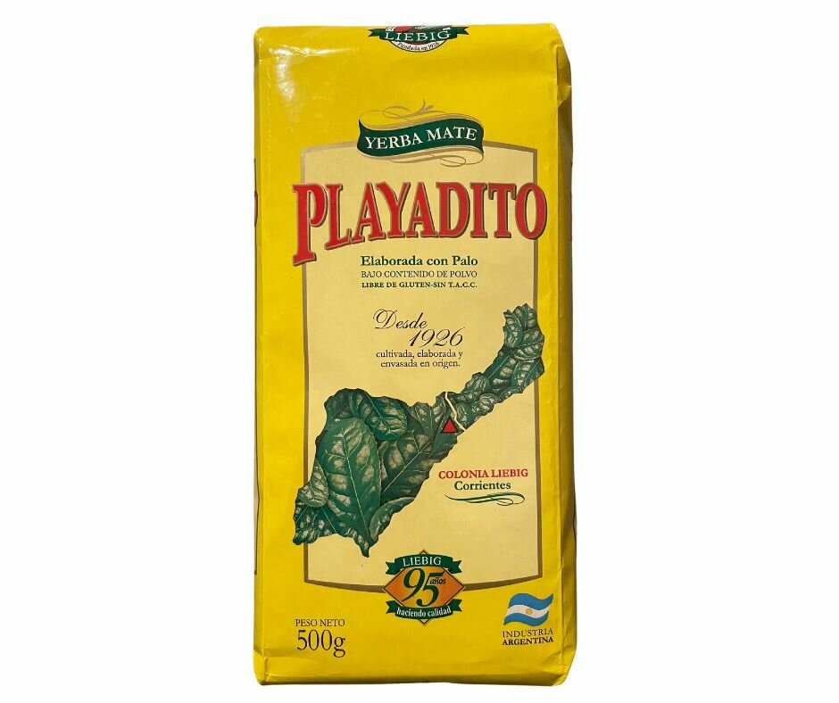 Чай йерба мате Playadito Tradicional, аргентинский традиционный, мягкий вкус, 500 г.