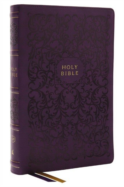 Thomas Nelson "KJV Holy Bible, Center-Column Reference Bible, Leathersoft, Purple, 73,000+ Cross References, Red Letter, Thumb Indexed, Comfort Print: King James Version"