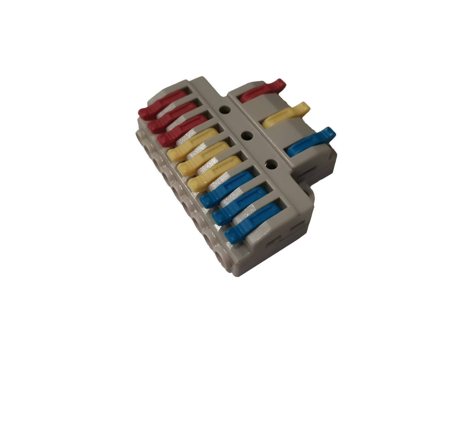 фото Клемма DEFA W-TYPE 3x9, 600В, 32А, 0.08-4.0mm2 с пазом прозрачная