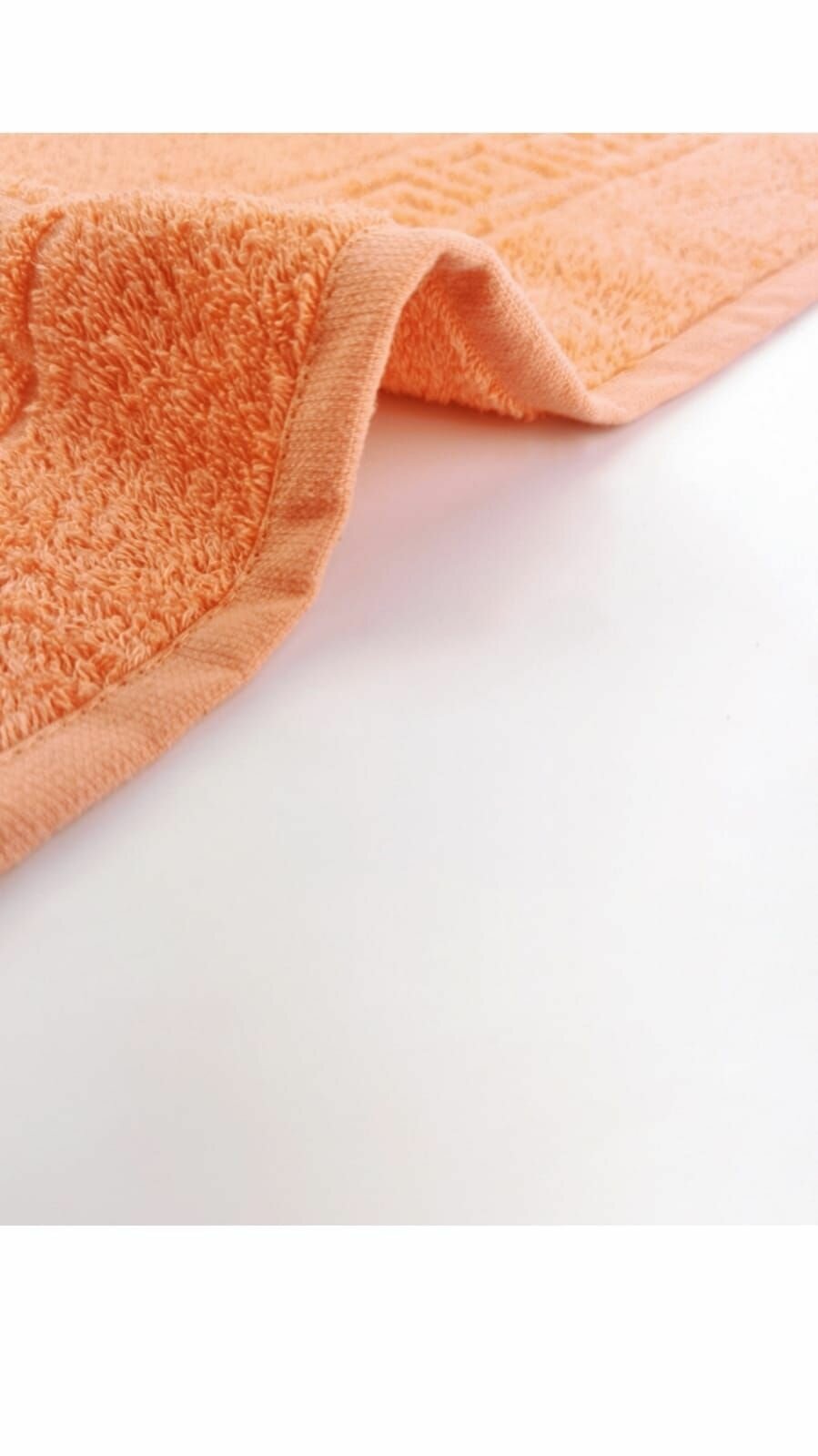 Полотенце банное, махровое 70х140 см Хлопок 100% 430г/м2 Оранжевый