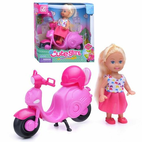 Кукла Oubaoloon Виола, с мотоциклом и аксессуарами, в коробке (K899-23)