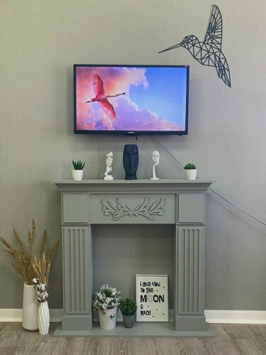 Изображение товара Kamin_decor_msk Портал для камина Италия-разборный 97х100 МДФ серый