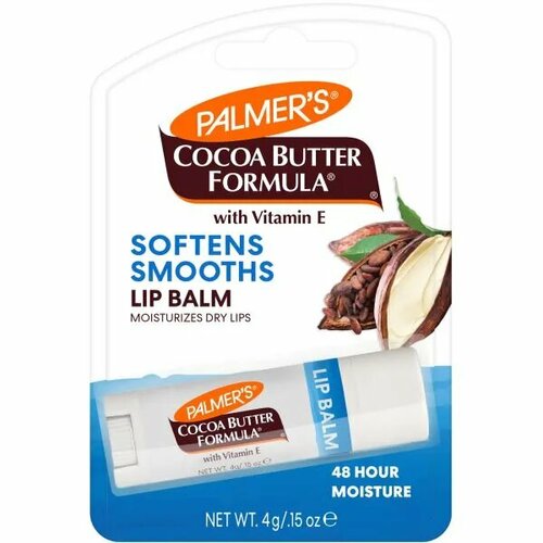 Увлажняющий бальзам для губ с маслом какао palmer s cocoa butter formula средство для восстановления сухой кожи пяток 25 г 9 унций