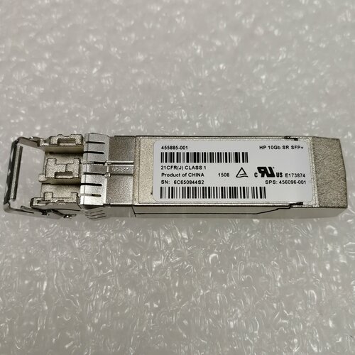 трансивер hp blc 10gb sr sfp opt kit 455883 b21 455885 001 Трансивер оптоволоконный HP 455883-B21 комплект из 8 шт. BladeSystem c-Class 10Gb SR SFP+ Transceiver 456096-001 455885-001