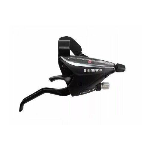 Шифтер/Тормозная ручка Shimano Altus, EF500, правый, 8 скоростей, индикатор под 4 пальца, трос 2050мм шифтер тормозная ручка shimano tourney ef510 правый 8скоростей трос черный