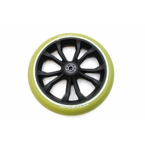 фото Колесо для самоката tech team comfort 180r пластик chrome dark green techteam