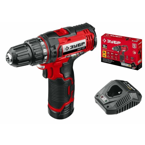 Шуруповерт ЗУБР С1-12 12 В 30 Нм1 АКБ 2 Ач 6790₽