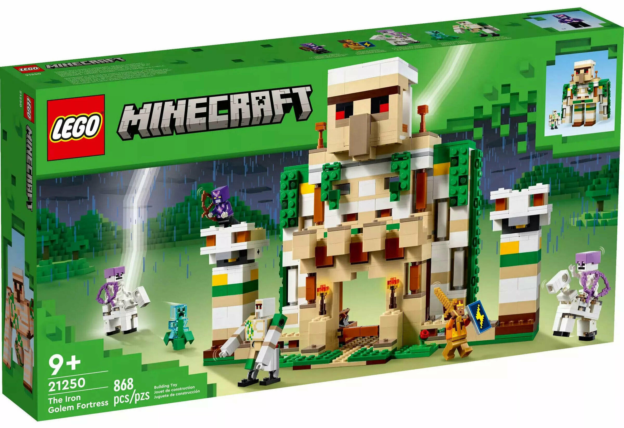 LEGO Minecraft Крепость Железного Голема 21250 - фото №15