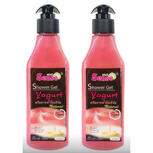 Гель для душа Sense, с йогуртом, 450 мл, 2 шт.