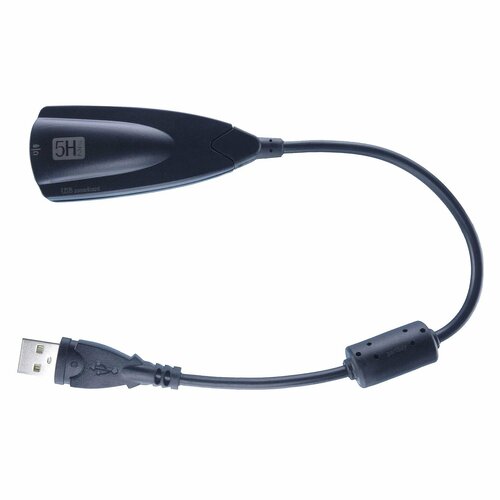 Внешняя звуковая карта 2.0 / 7.1 Channel Sound USB 2.0 jack 3.5мм Plug & Play Черный 2 шт usb звуковая карта cm108 с бесплатным драйвером