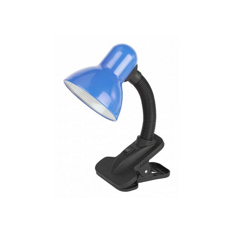 N-212-E27-40W-BU Настольный светильник ЭРА N-212-E27-40W-BU на прищепке синий, цена за 1 шт