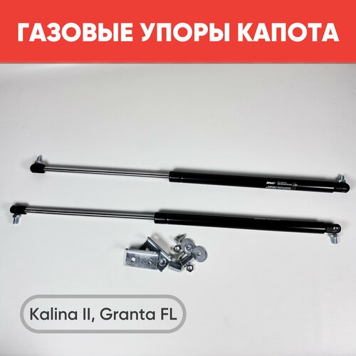 Газовые упоры капота Kalina II, Granta FL, Dutsun