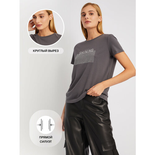 фото Футболка zolla, размер xl, серый