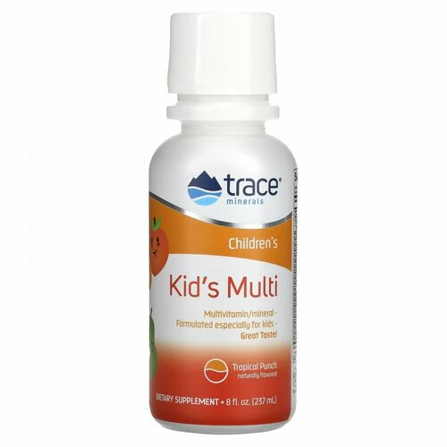 Trace Minerals, детские мультивитамины, для иммунитета, 237 мл.