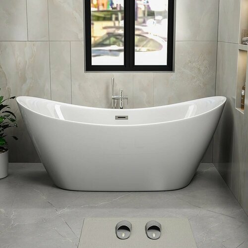 Отдельностоящая акриловая ванна Cerutti Spa NEMI 180