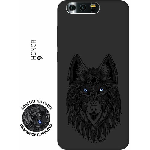 Матовый Soft Touch силиконовый чехол на Honor 9, Хонор 9 с 3D принтом Grand Wolf черный матовый soft touch силиконовый чехол на honor 9 хонор 9 с 3d принтом grand wolf черный