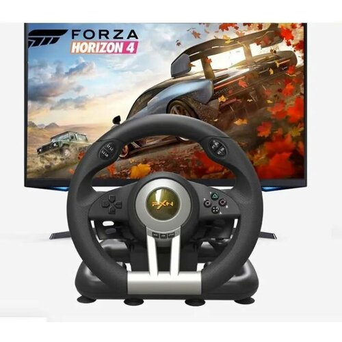 Руль для гоночных игр Регулируемый гоночный руль со сцеплением и переключателем скоростей поддержка вибрации и функция гарнитуры для ПК PS3 PS4 Xbox One Nintendo Switch 1299900₽