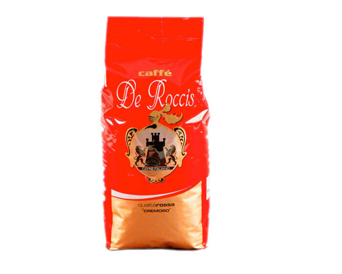 Кофе в зернах De Roccis Qualita Rossa Cremoso, 1 кг (Де Роччис)