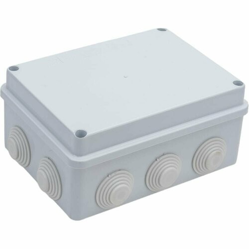 STEKKER Коробка разветвительная EBX30-03-65, 10 мембранных вводов, IP65, светло-серая 39555