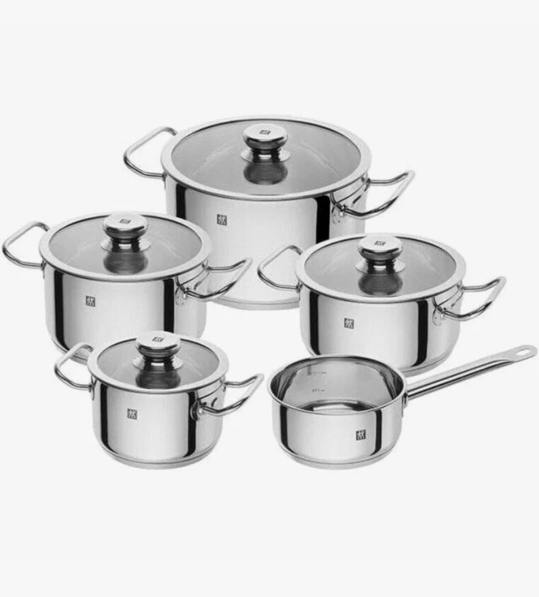 фото Zwilling Element набор кастрюль 5 предметов