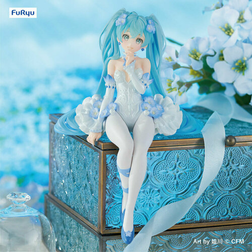 Фигурка Хацунэ Мику (Hatsune Miku - Flower Fairy Nemophila Noodle Stopper) 15 см