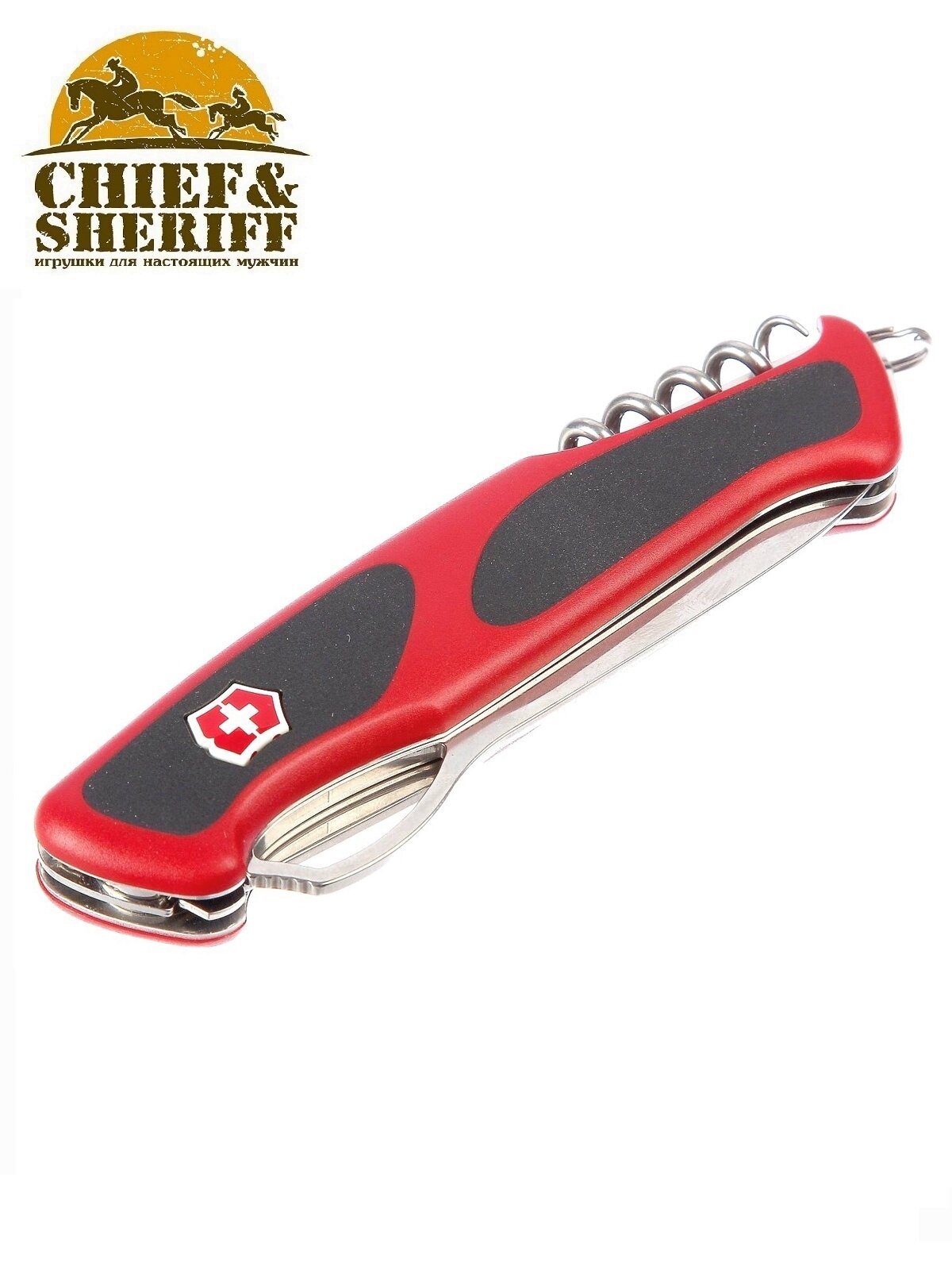 Нож перочинный Victorinox RangerGrip 78 (0.9663.MC) 130мм 12функций красный/черный карт.коробка - фото №14