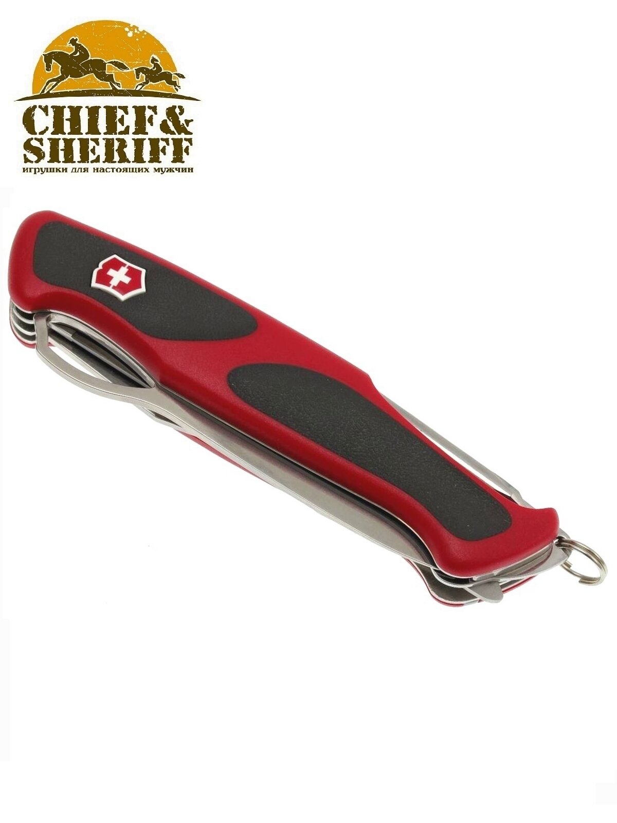 Нож перочинный Victorinox RangerGrip 78 (0.9663.MC) 130мм 12функций красный/черный карт.коробка - фото №13