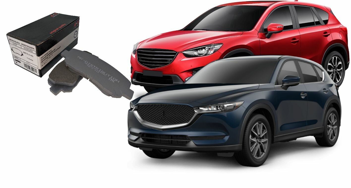 Колодки тормозные передние Mazda CX-5 1 (2011-2017), Mazda CX-5 2 (2017-2024), OEM KDY93328Z9C