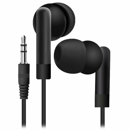 Наушники проводные черные пакет 310₽