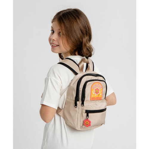 Рюкзак бежевый для девочки Button Blue размер One size мод 124BBGX21013900 2603₽