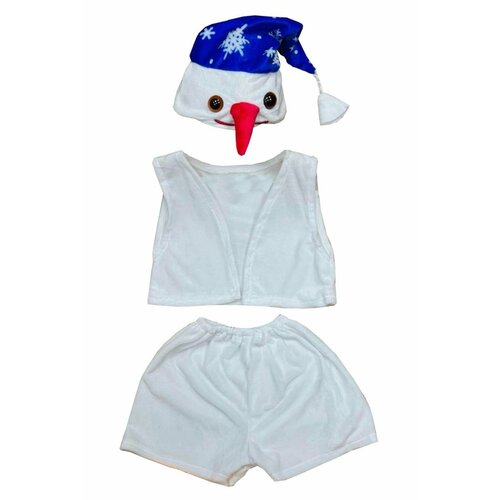 Карнавальный костюм детский Снеговик снежинка плюш LU1737-1 InMyMagIntri 104-110cm