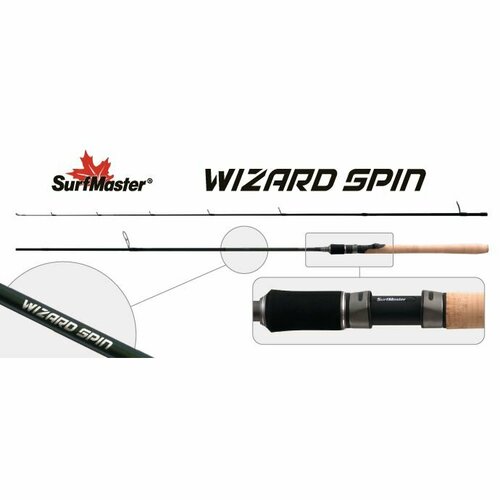 фото Спиннинг штекерный угольный 2 колена surf master sp1122 wizard spin